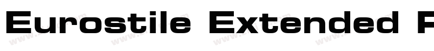 Eurostile Extended R字体转换